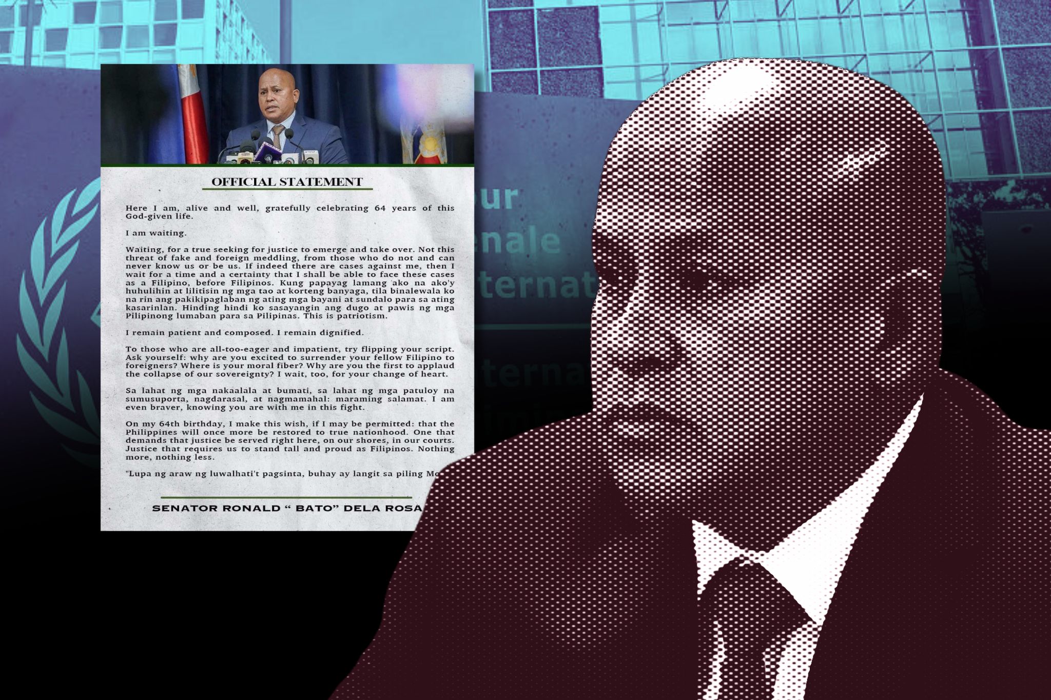 'Waiting' Bato breaks silence on 64th birthday: I remain dignified