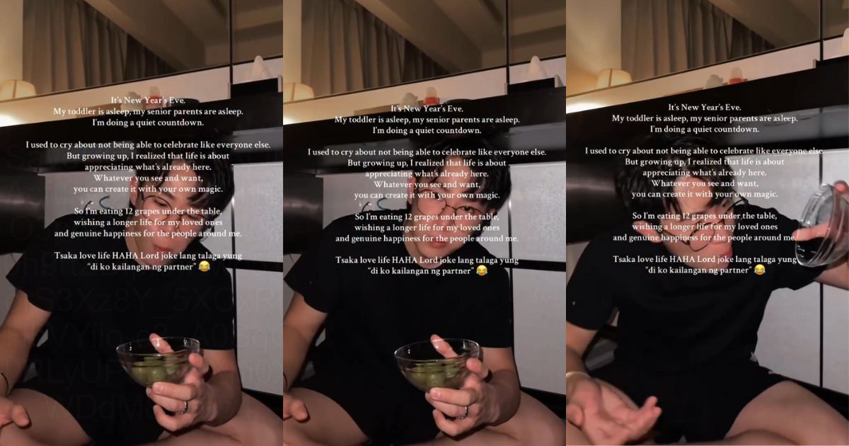 Benedict Cua joins ‘12 grapes under the table’ trend