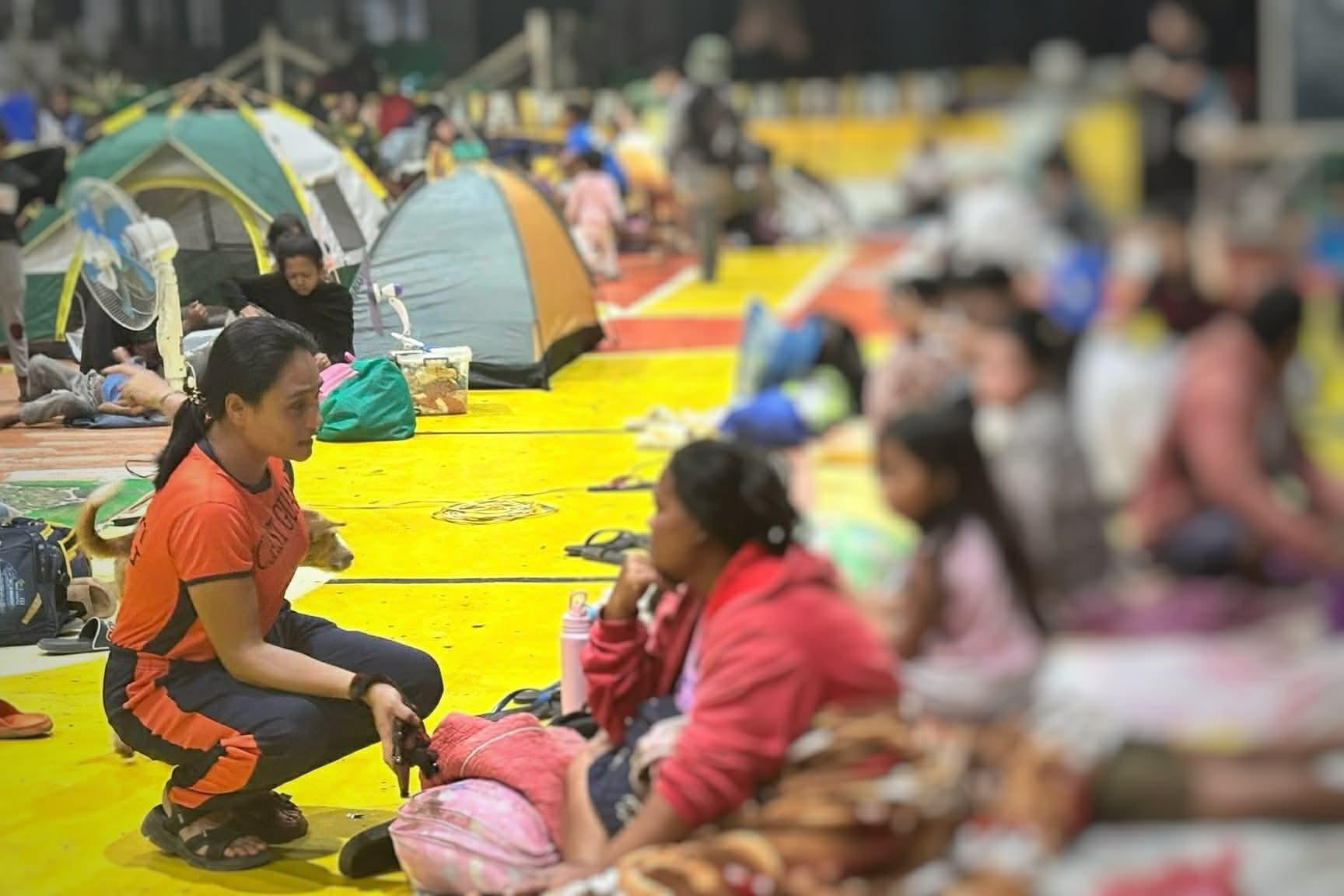 Evacuees in Sultan Kudarat after earthquake