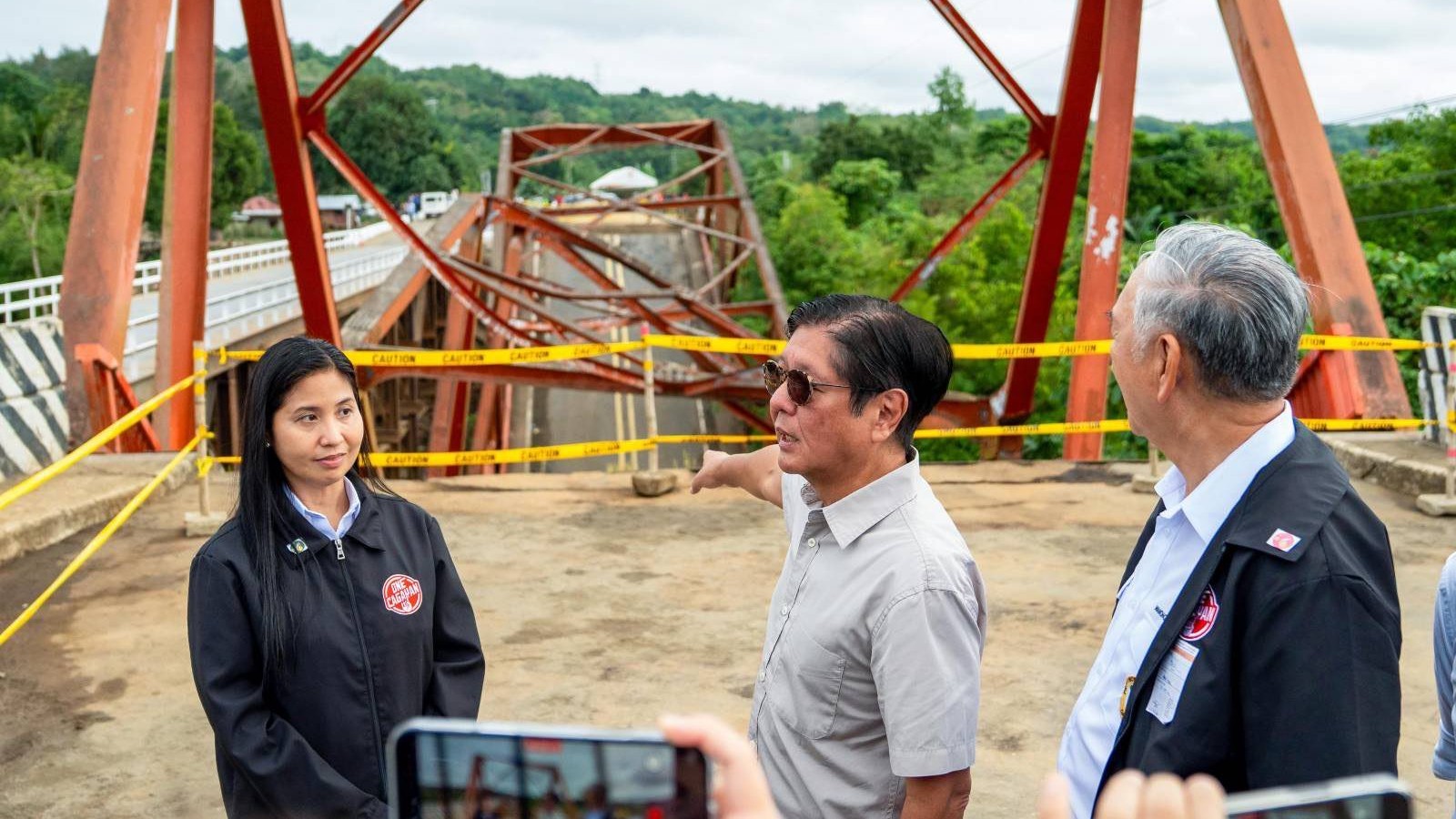 Marcos inspects reconstruction of Piggatan Bridge in Cagayan