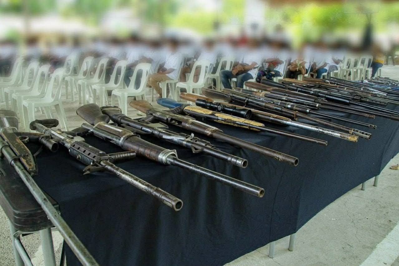 Nearly 100 ex-rebels surrender in Davao del Norte
