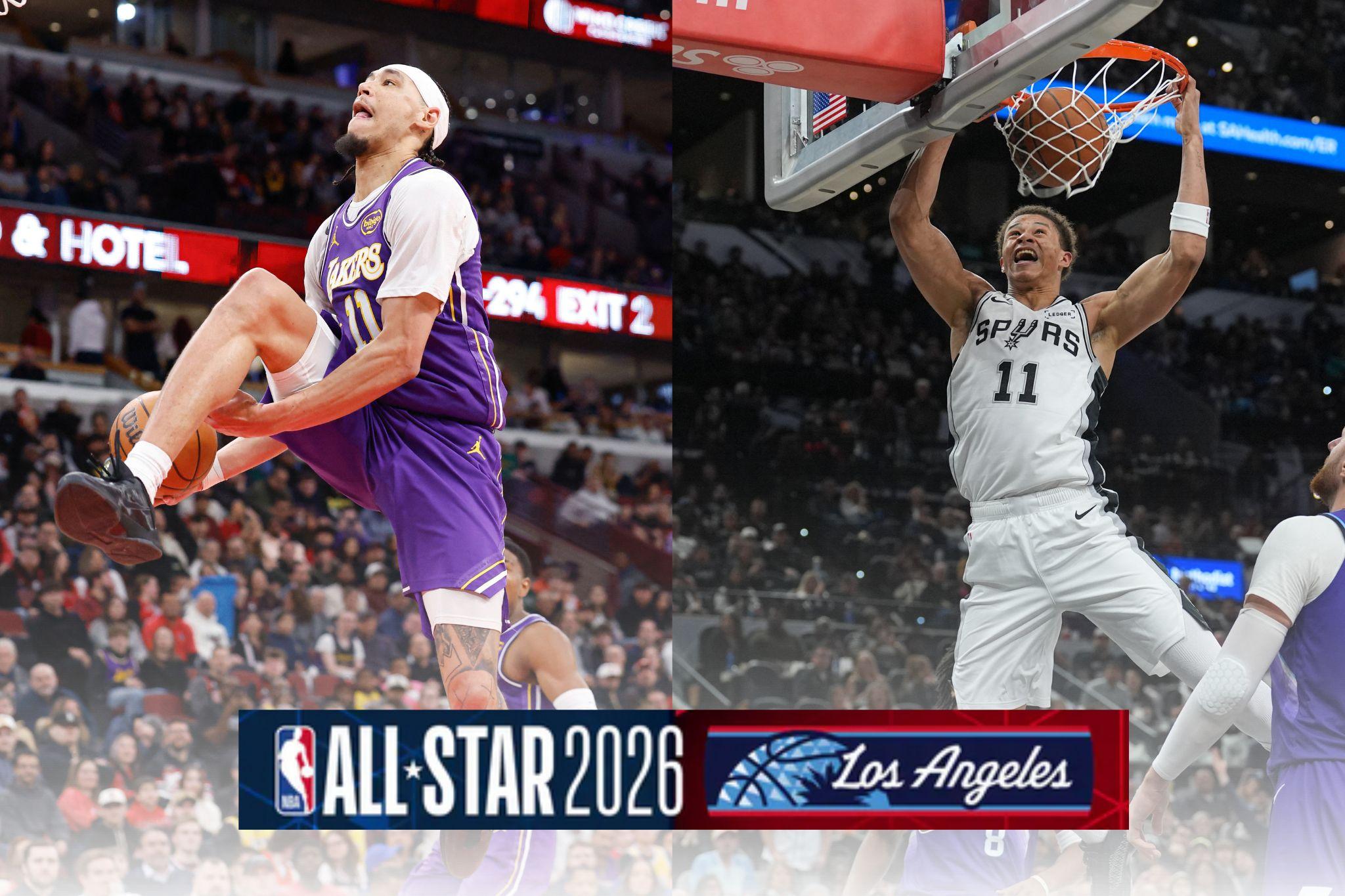 Lakers' Jaxson Hayes, Spurs' Carter Bryant chosen for NBA All Star dunk contest