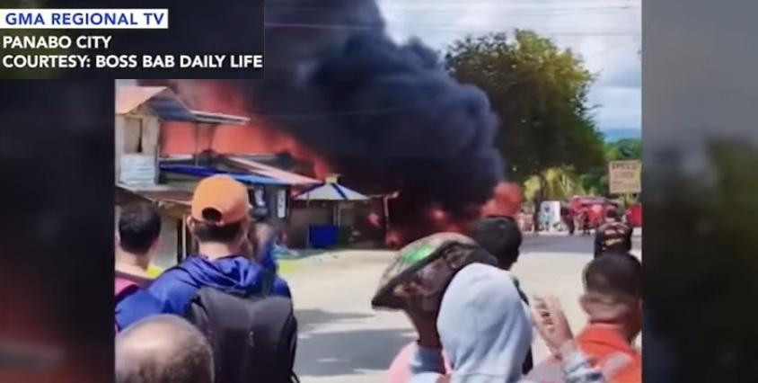 Gasolinahan sa Panabo City, Davao del Norte, nilamon ng apoy