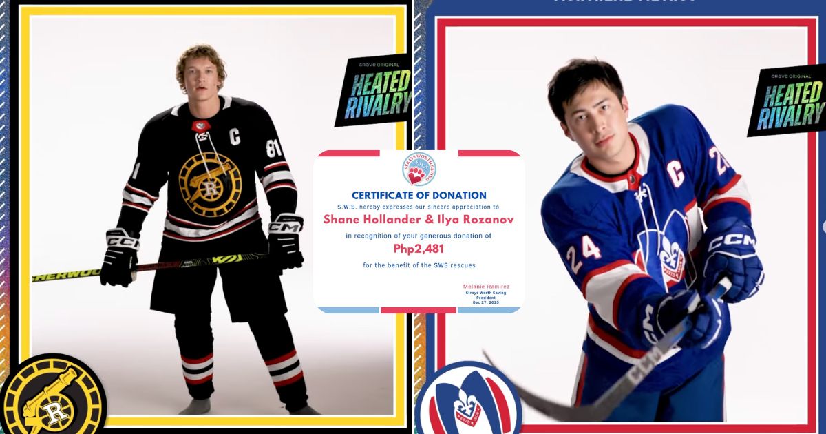 Local animal non-profit receives donation under the names of 'Heated Rivalry' characters Ilya Rozanov, Shane Hollander