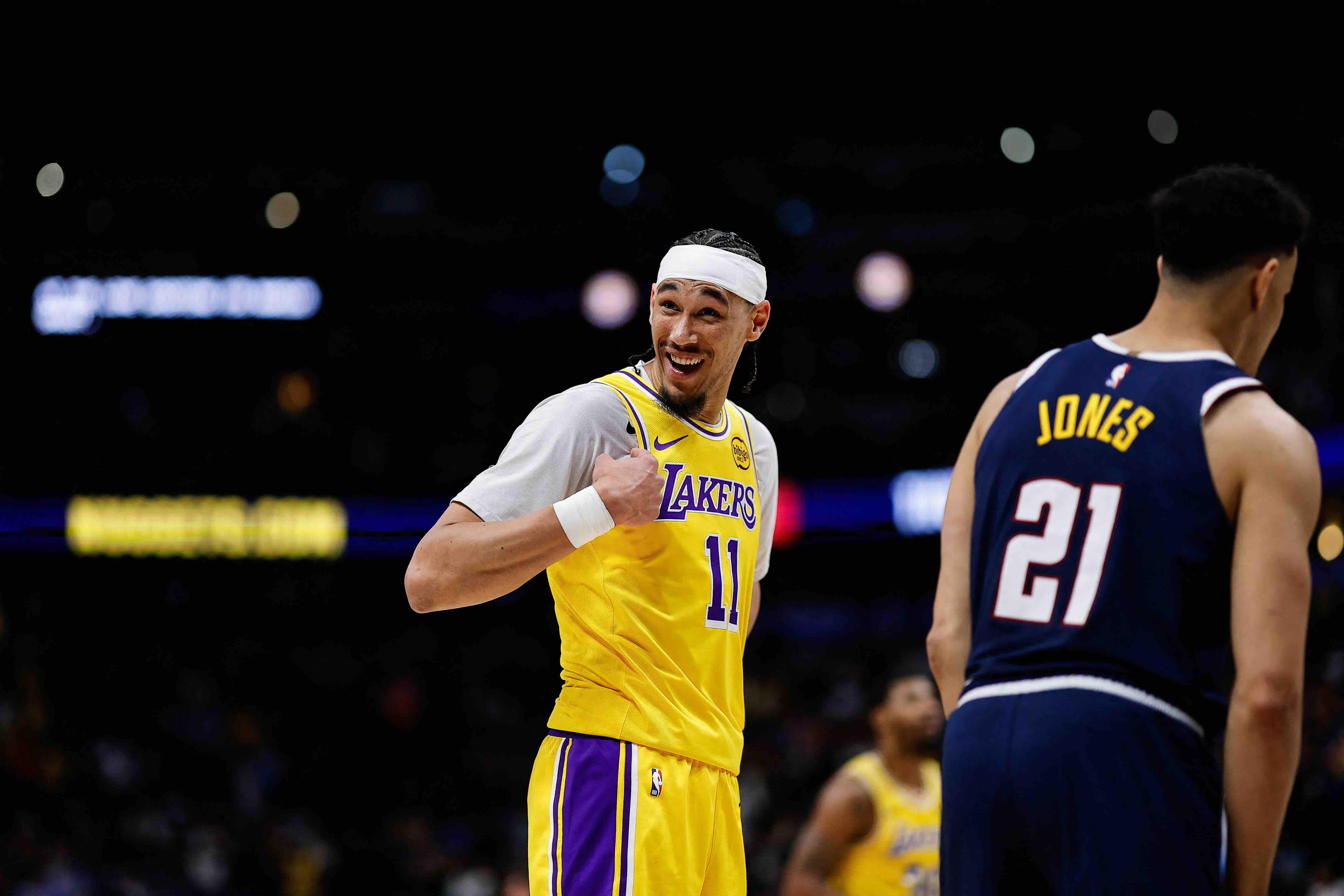 NBA: Lakers' Jaxson Hayes suspended for pushing Wizards mascot