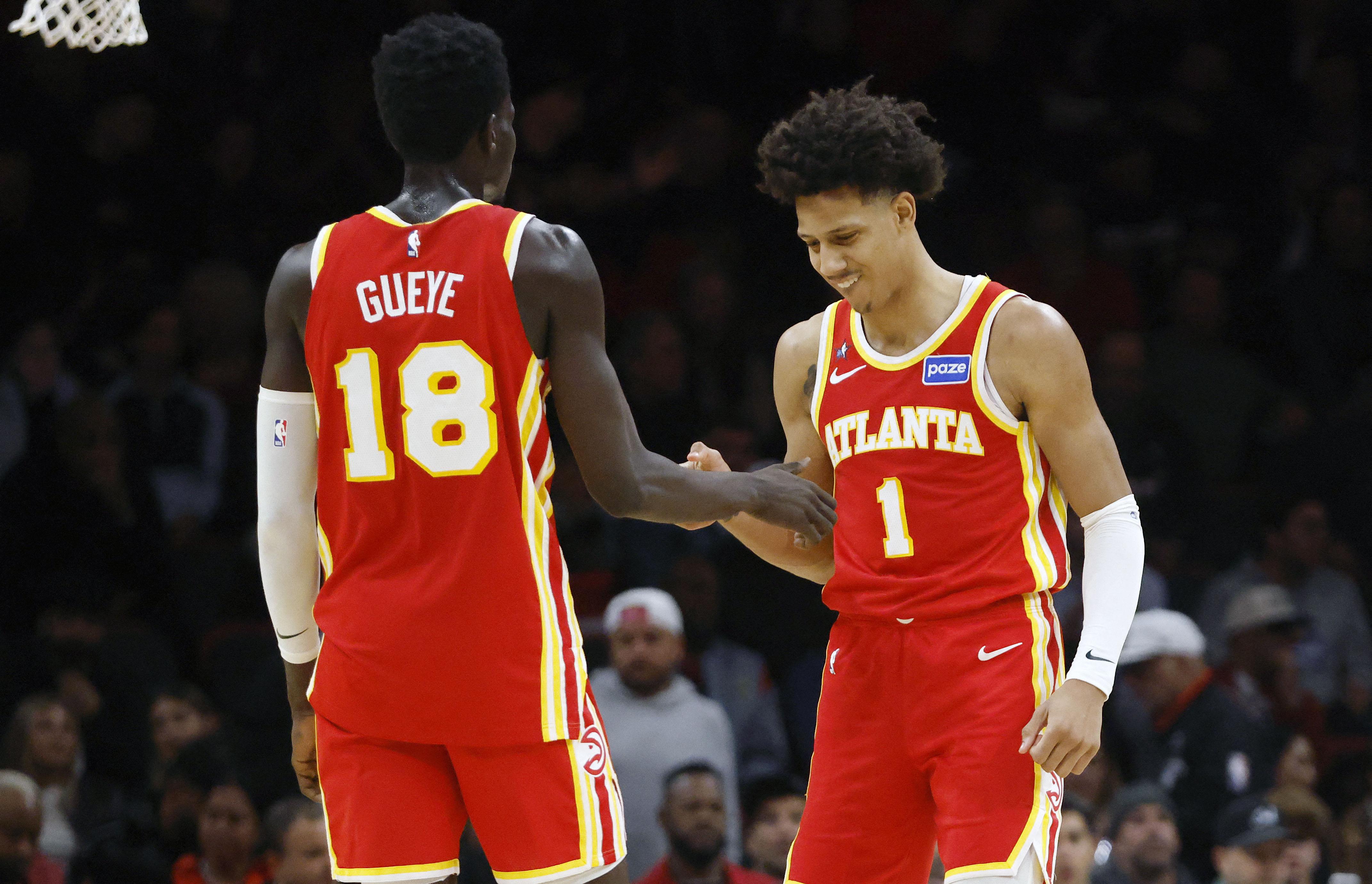 NBA: Jalen Johnson and Mouhamed Gueye of the Hawks