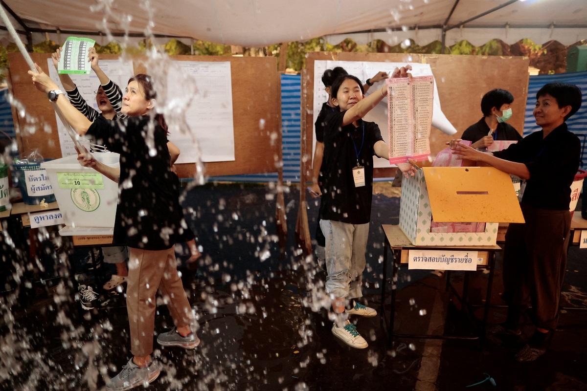 Thailand votes in three-way race as risk of instability looms