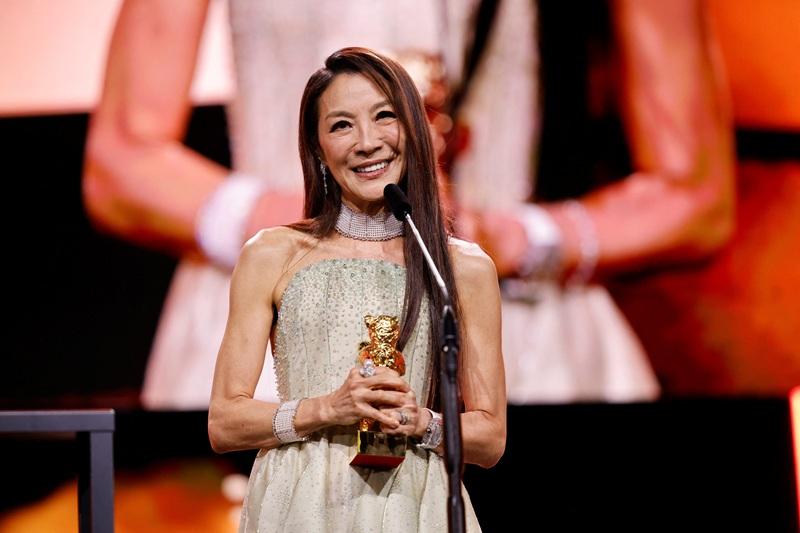 Michelle Yeoh says Berlinale holds special place for her as she collects lifetime award