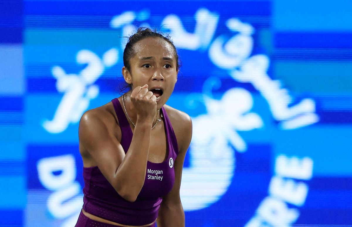 Leylah Fernandez comes from set down to win in Dubai