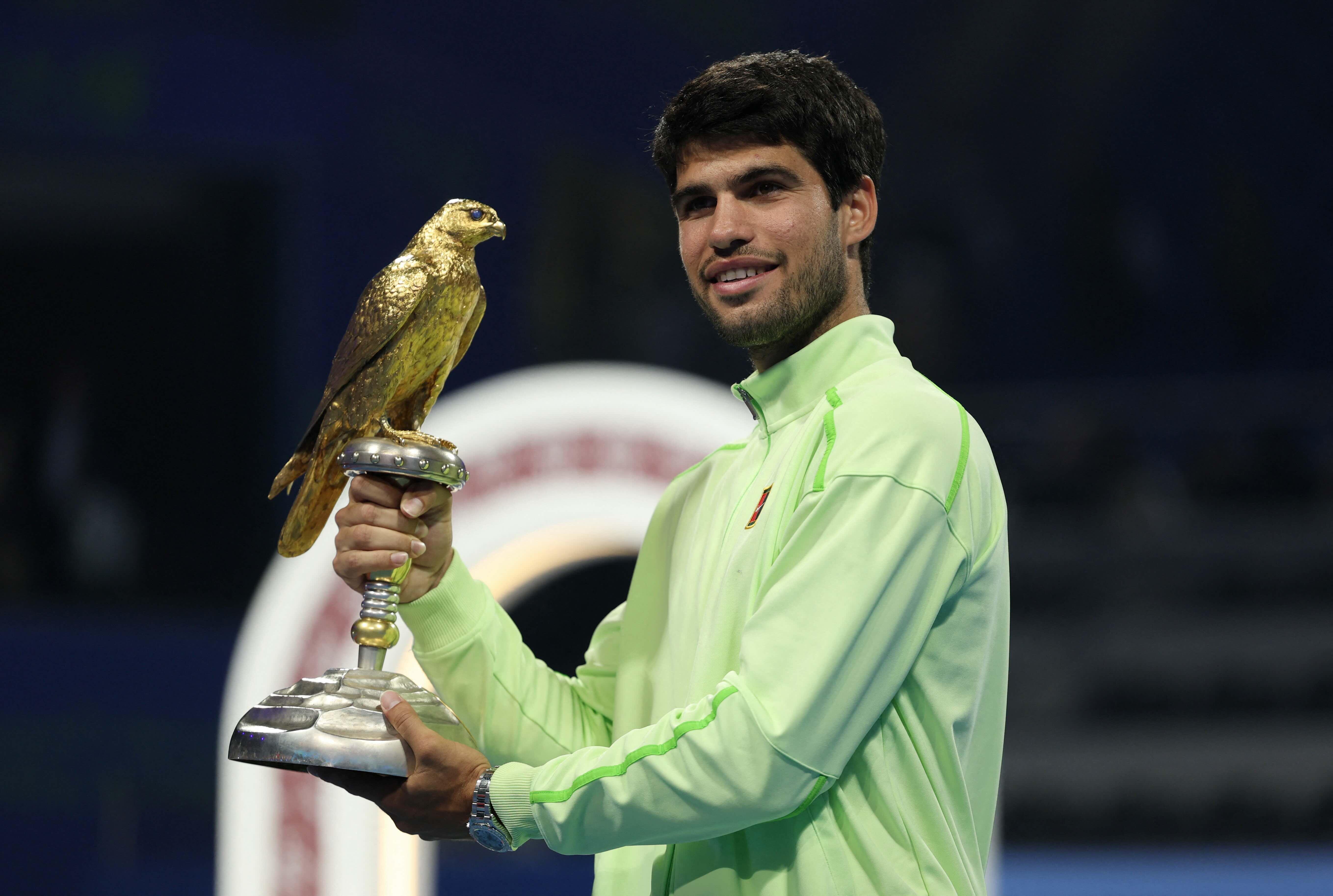 Carlos Alcaraz downs Arthur Fils to win Qatar Open, extends perfect start to the year