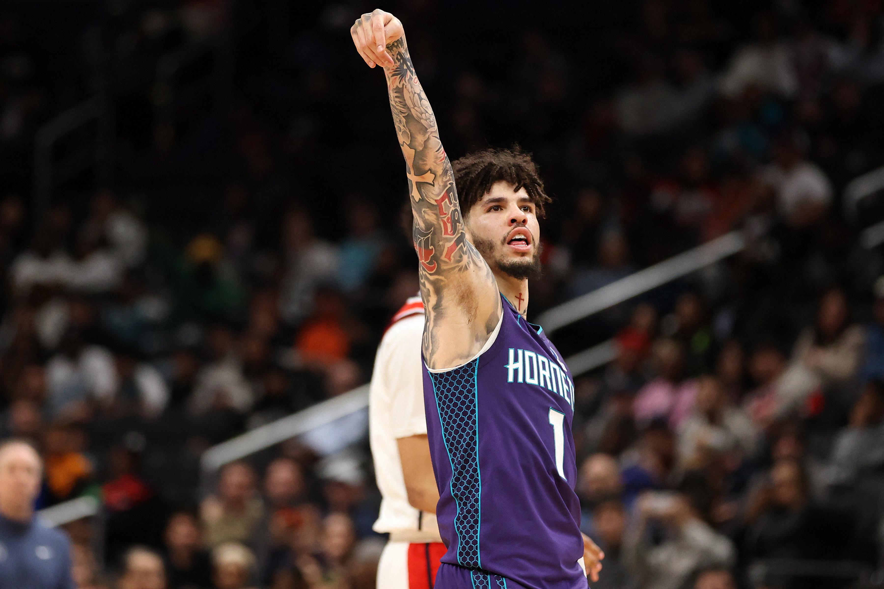 NBA: LaMelo Ball makes 10 3-pointers in Hornets" win over Wizards