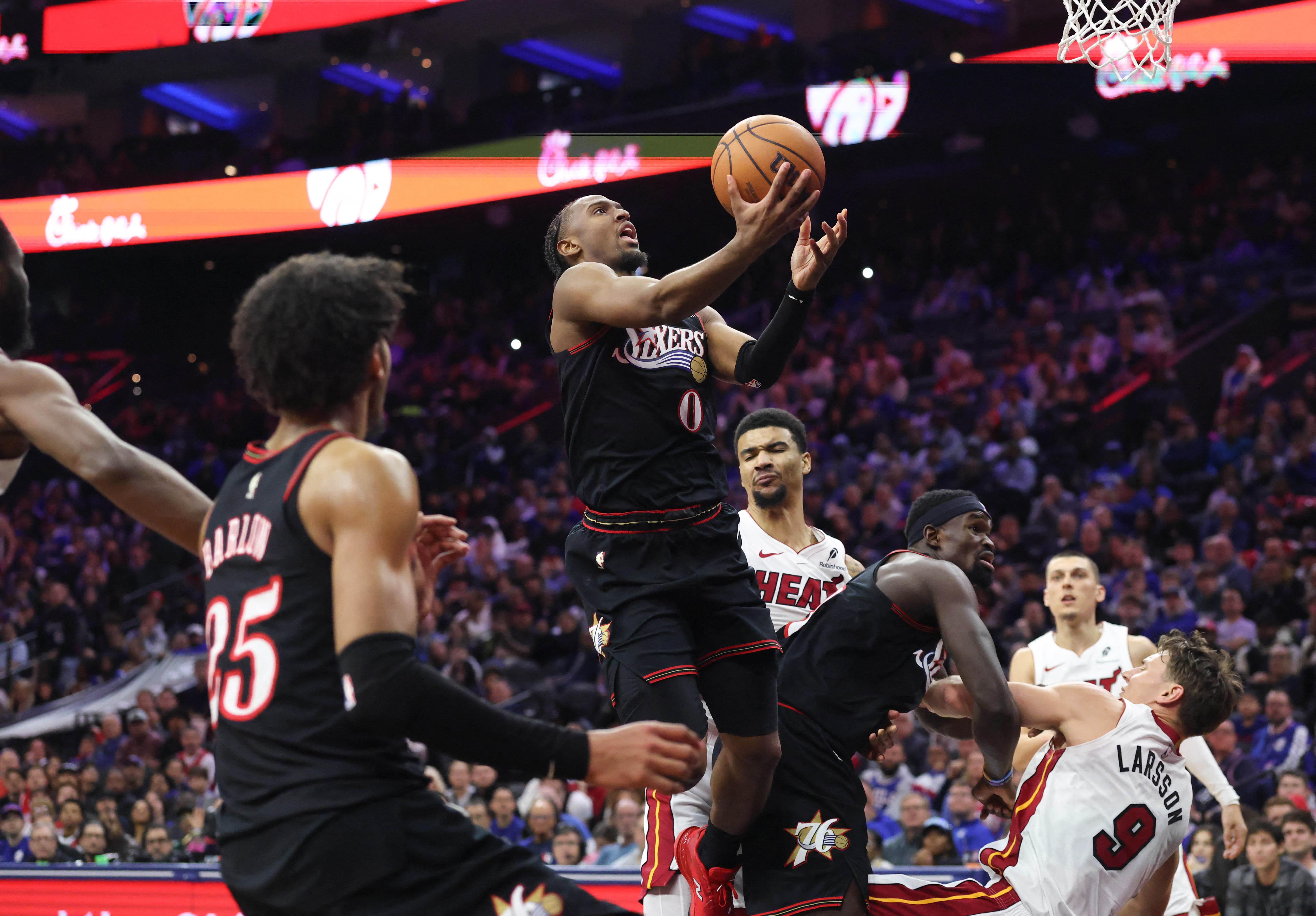 NBA: Tyrese Maxey's strong effort powers Sixers over Heat
