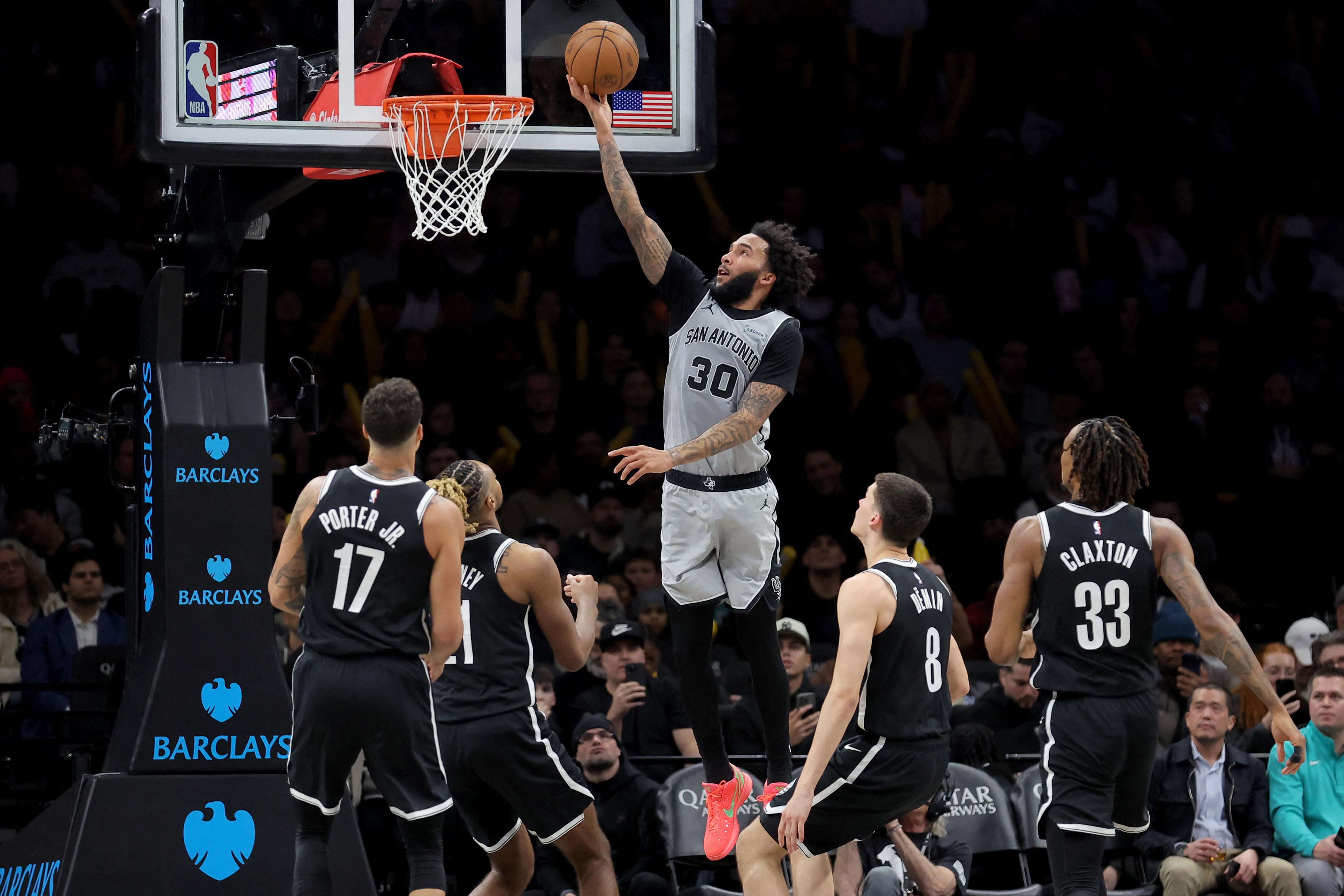 NBA: Julian Champagnie enjoys homecoming as Spurs' streak hits 11