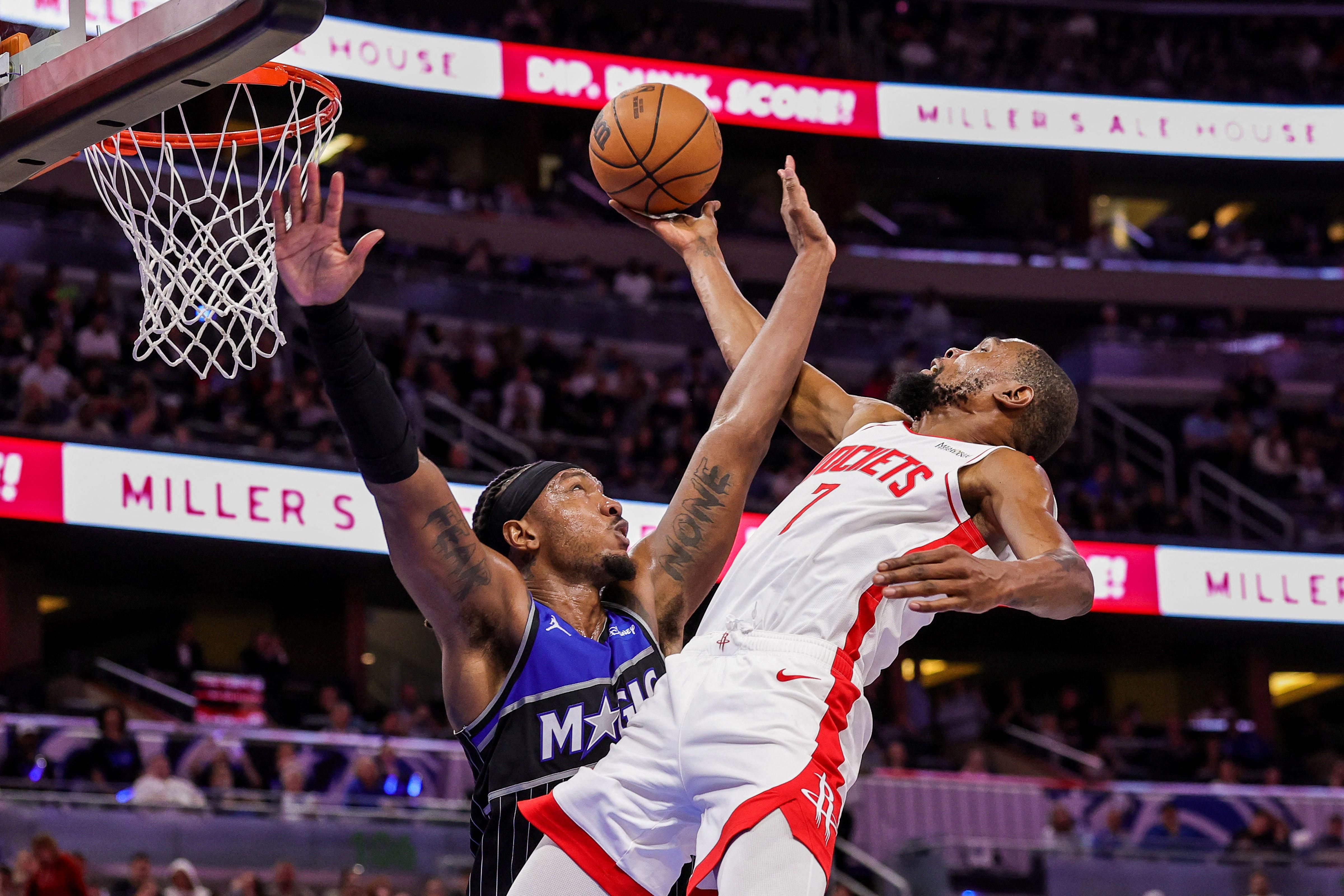 NBA: Kevin Durant powers for 40 as Rockets earn comeback win at Magic