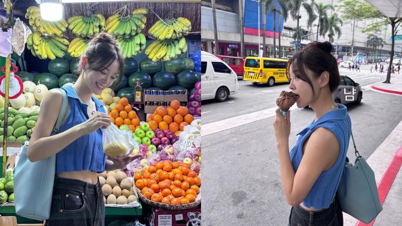 Kim Sejeong visits Farmers Market in Cubao ahead of PH fan concert