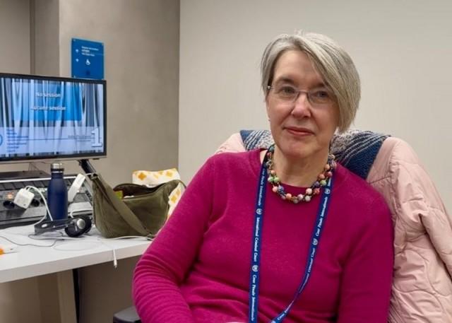 Justice Info lead correspondent Janet Anderson has covered international tribunals for 25 years. Photo by Andy Pe&Atilde;&plusmn;afuerte III