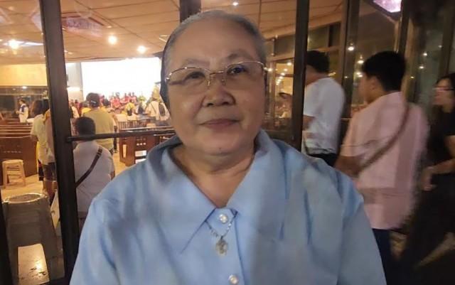 Sister Malou Camacho: Because of the rosary and roses, the soldiers converted to join us. (Photo by Celine Serquina)