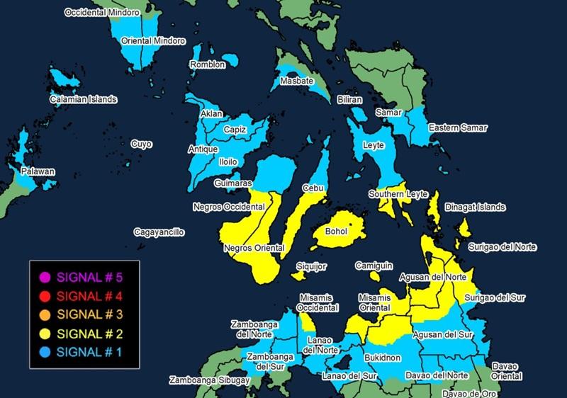 Basyang maintains strength, now over Agusan Del Norte