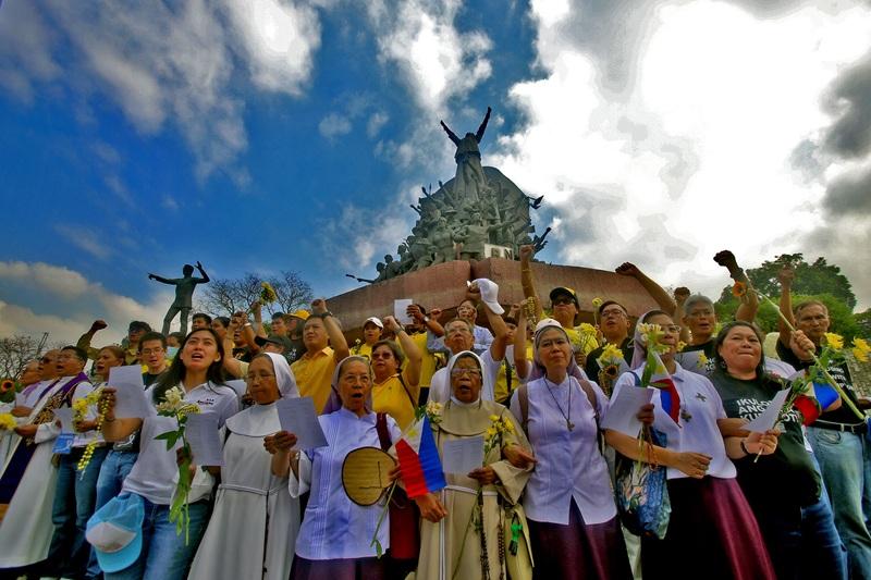 PNP: EDSA 40th anniv rallies generally peaceful despite tension