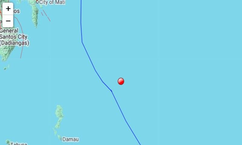 Magnitude 5.8 quake hits off the coast of Davao Oriental