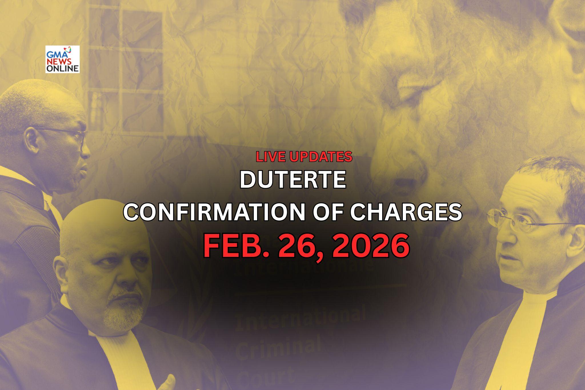 Rodrigo Duterte confirmation of charges hearing at ICC 