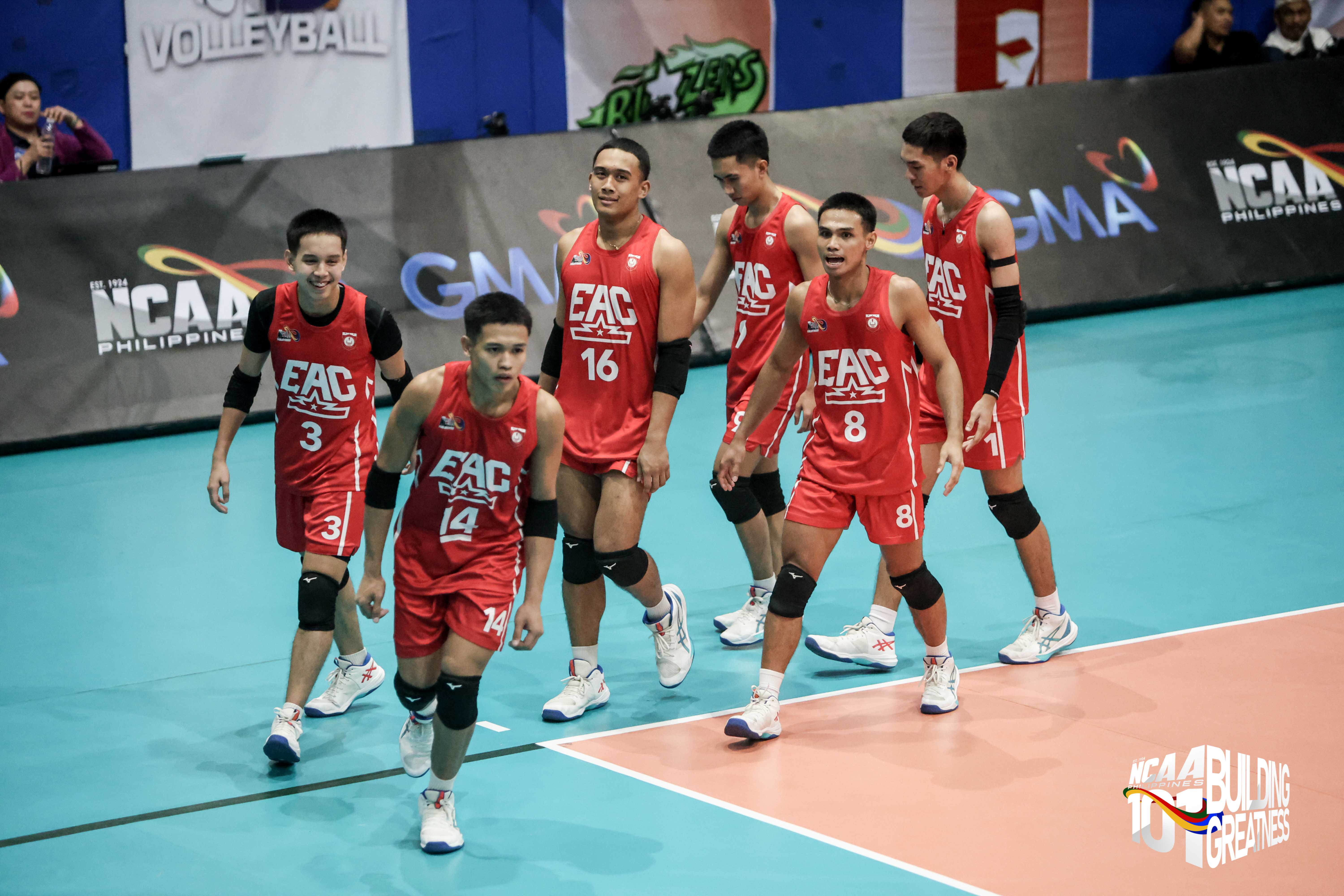 NCAA men's volleyball: EAC shuts down Mapua to seize solo lead in Group B