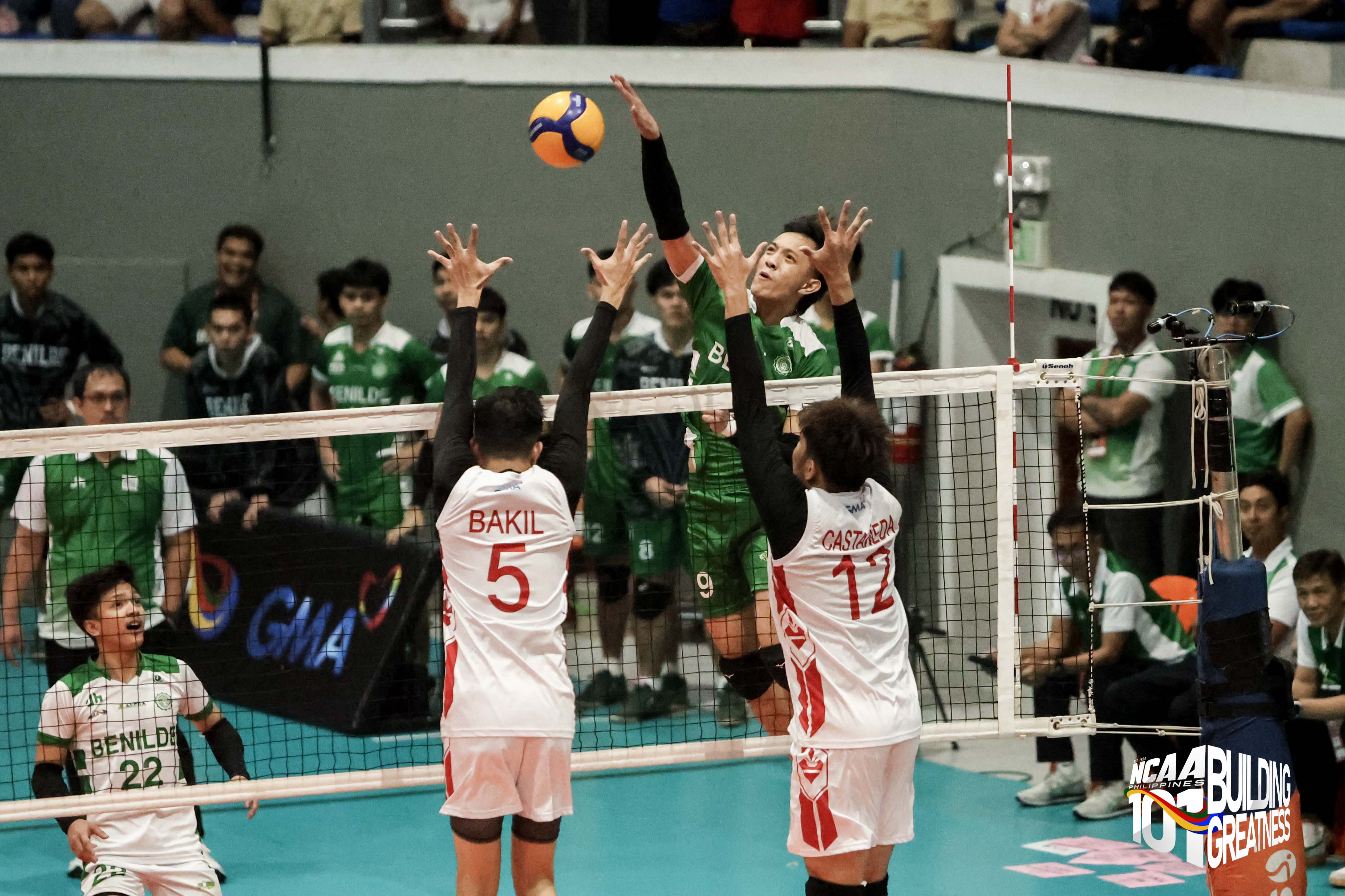 NCAA men's volleyball: Benilde outlasts San Beda in thriller to end slump