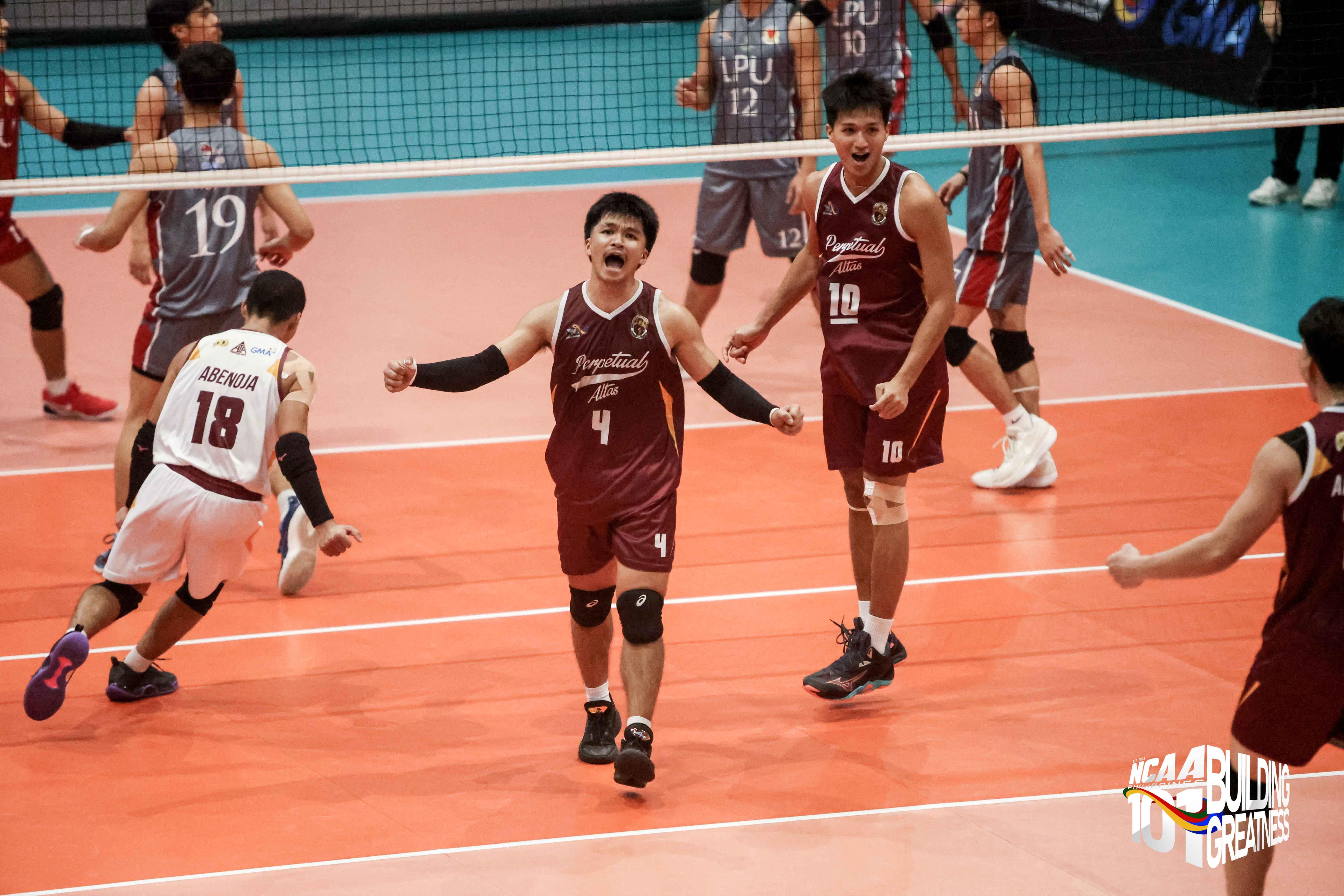 NCAA: Marc Tangon's double-double steers red-hot Perpetual past LPU in men's volleyball