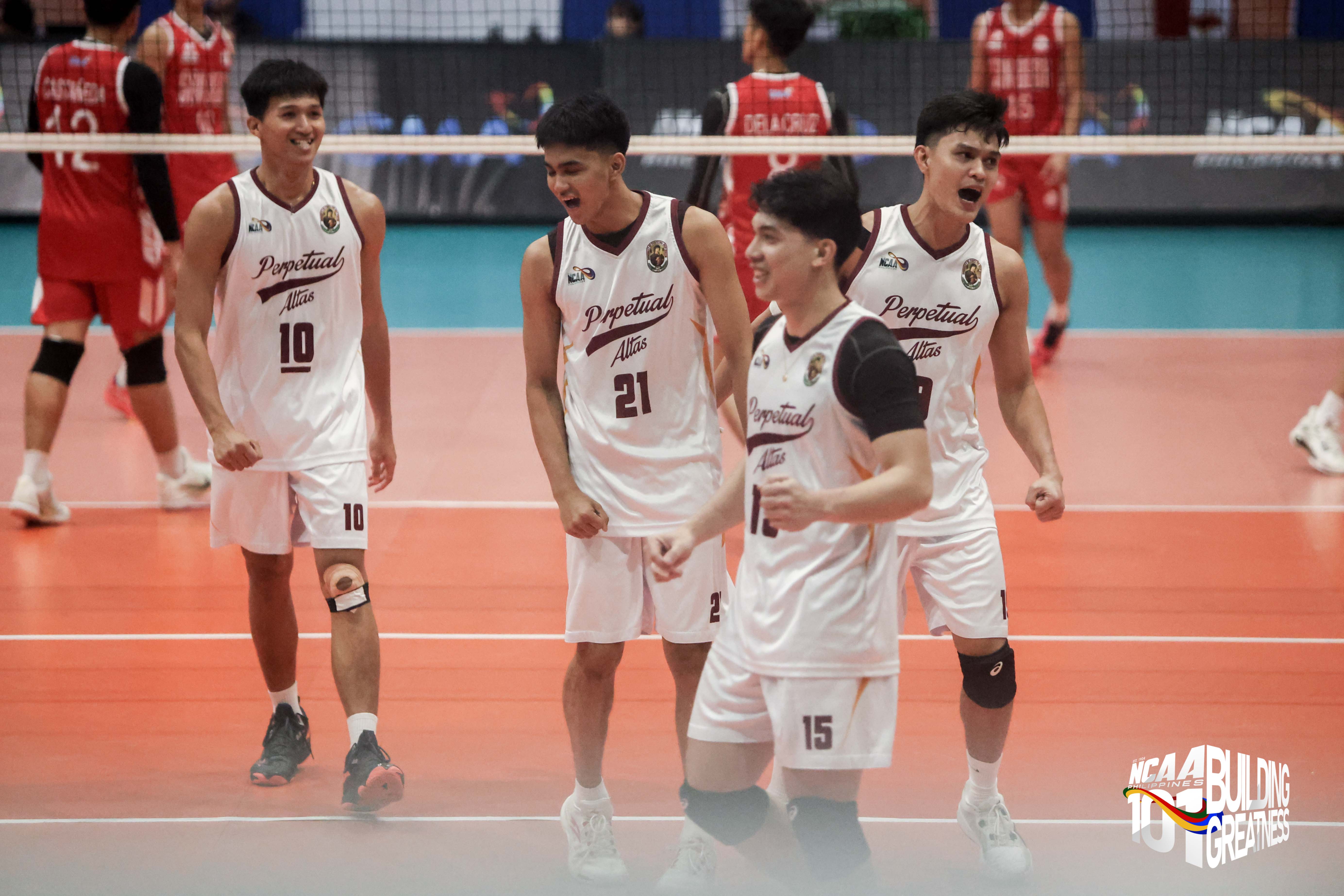 NCAA: Perpetual clobbers San Beda to seize solo Group A lead in men's volleyball