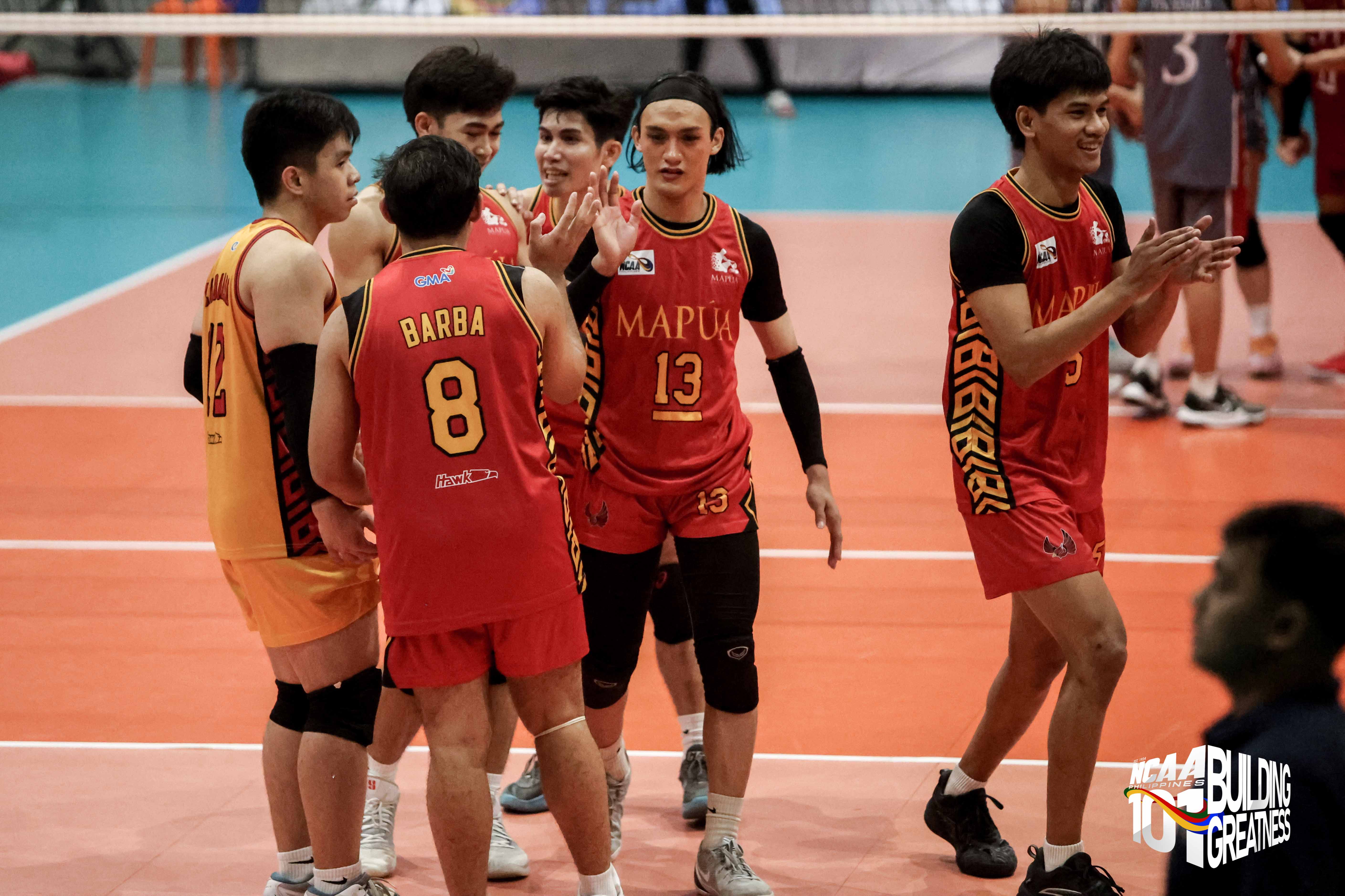 NCAA men's volleyball: Mapua back in win column with four-set romp of LPU