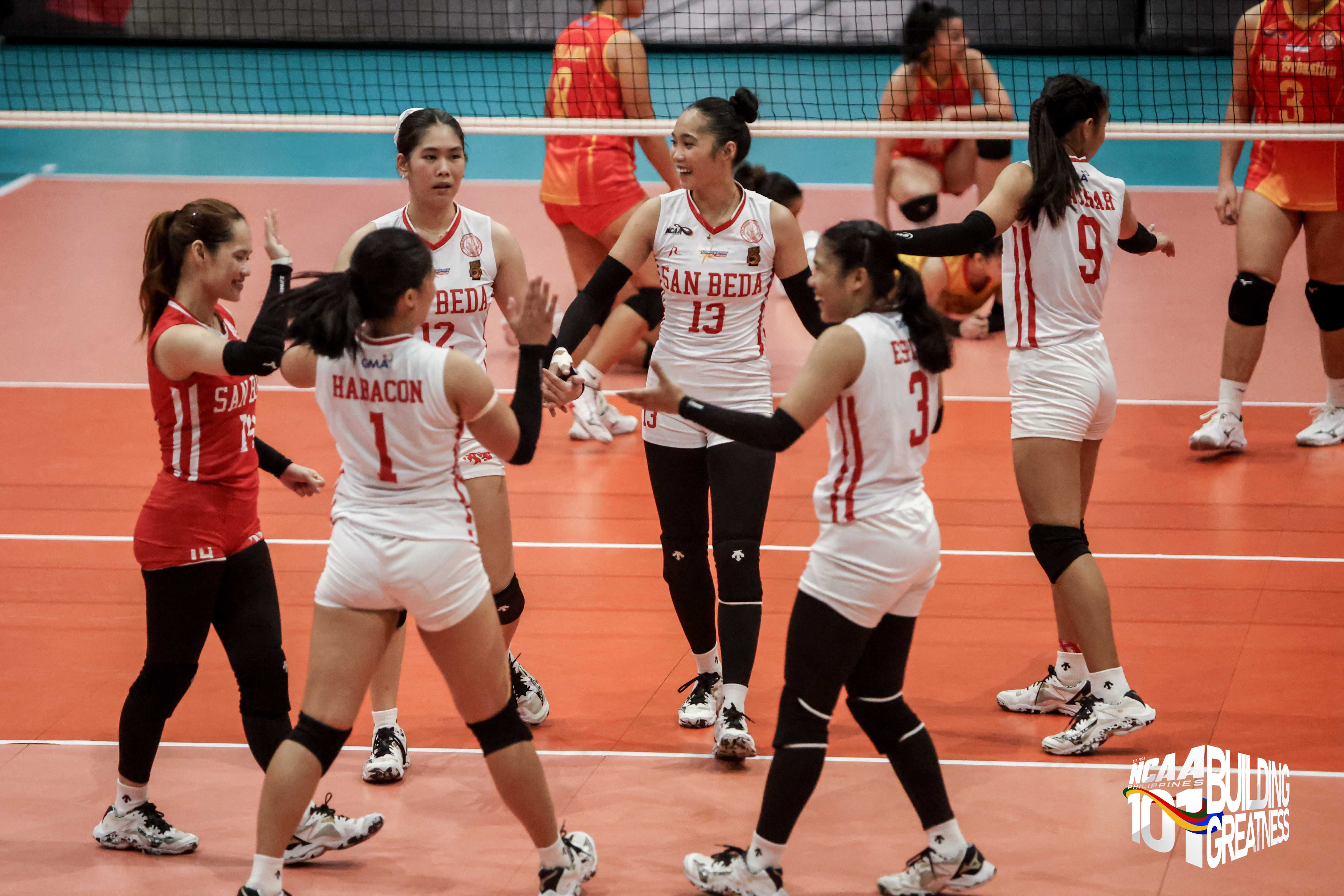 NCAA women's volleyball: San Beda escapes San Sebastian’s Set 3 scare to complete sweep | NCAA Philippines