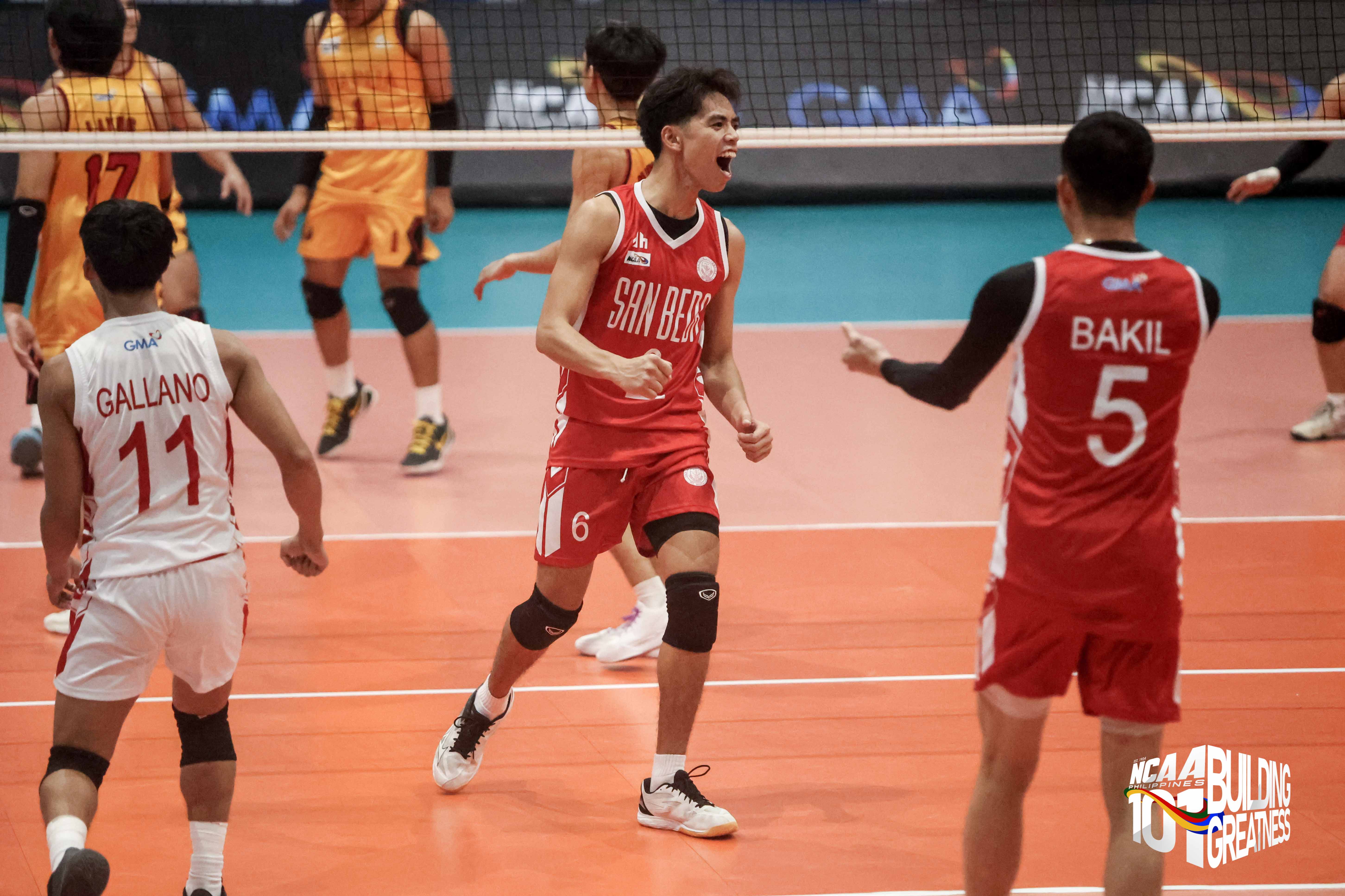 NCAA men's volleyball: San Beda makes quick work of Mapua behind Axel Van Book, Ralph Cabalsa 