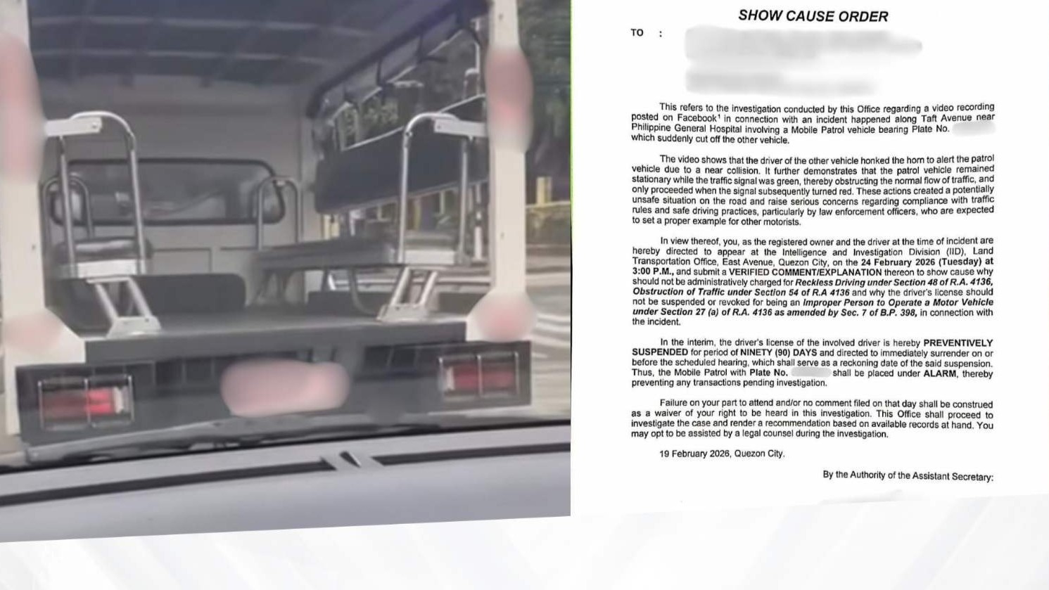 2 Manila cops in viral blocking incident relieved from posts