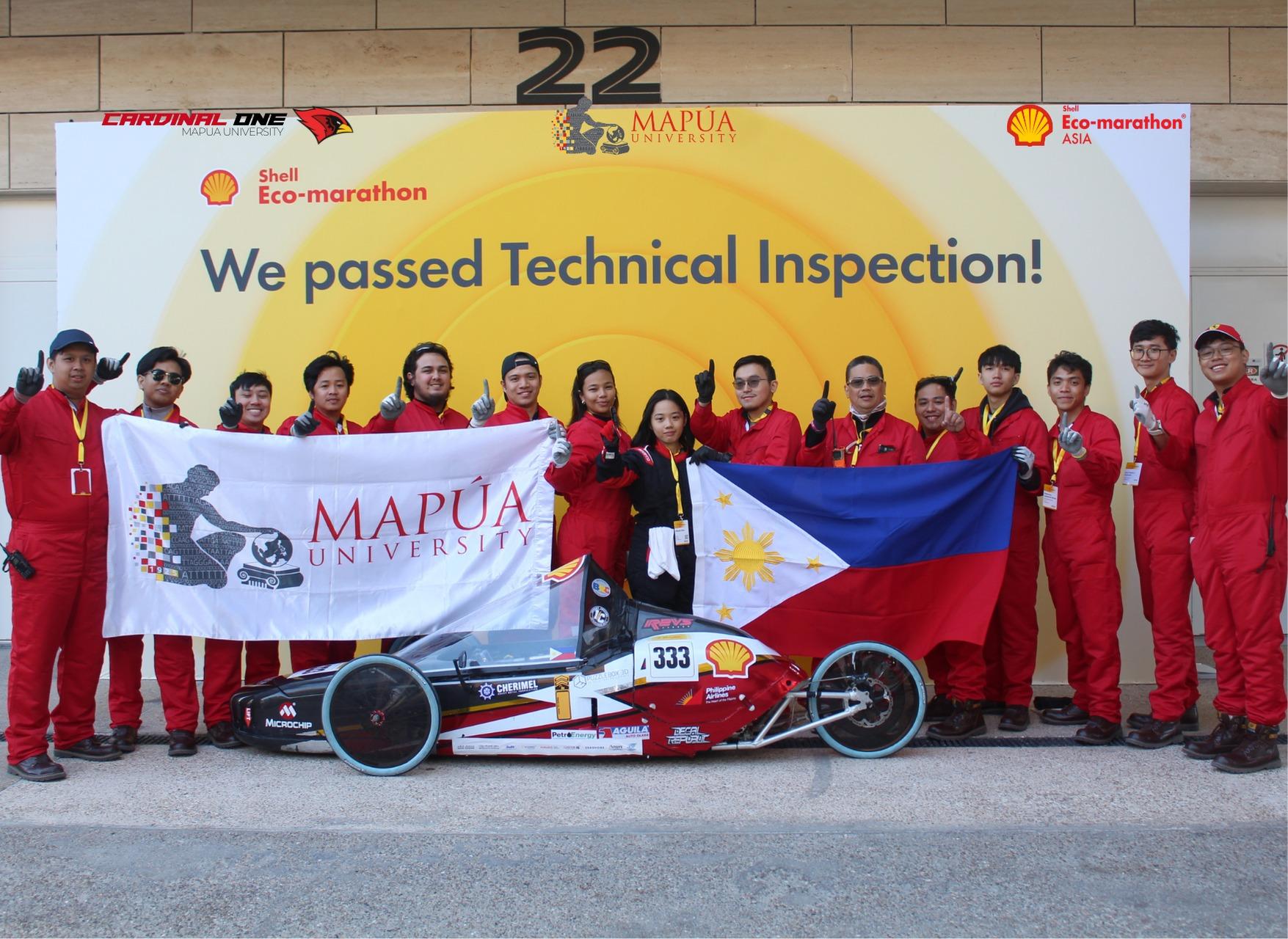 Mapua's EV prototype passes technical and safety inspection at Shell Eco-Marathon Asia and the Middle East 2026