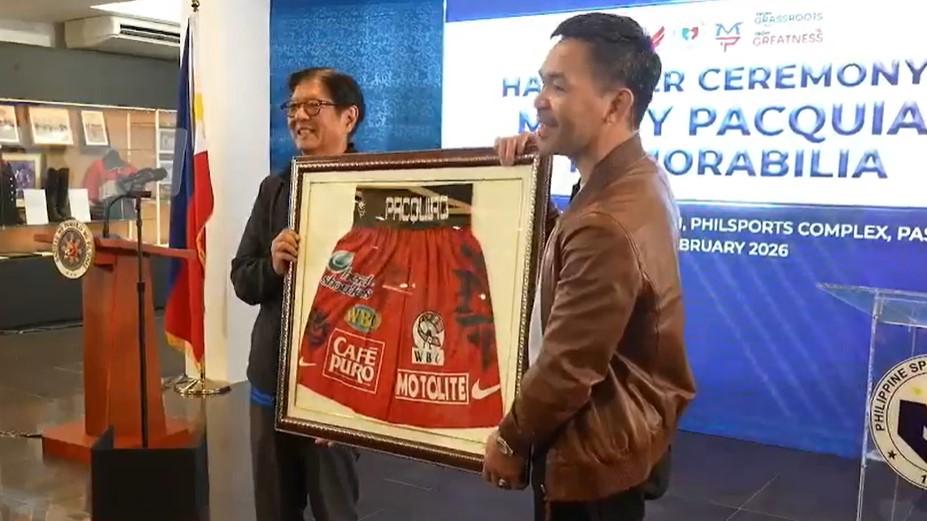 Marcos honors Manny Pacquiao as champion of humanity at National Sports Museum