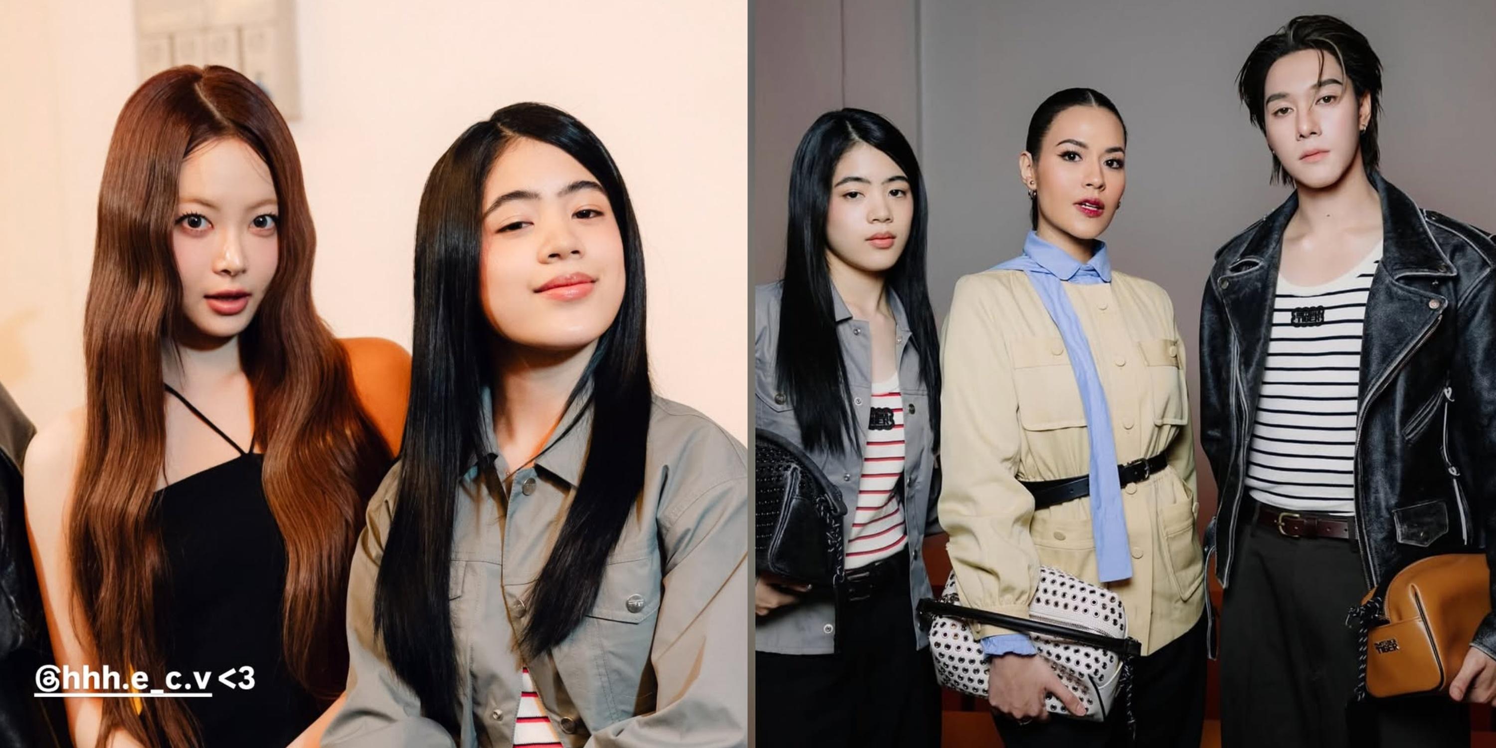 Niana Guerrero makes Milan Fashion Week debut; meets Eunchae of Le Sserafim, Hirunkit Changkham
