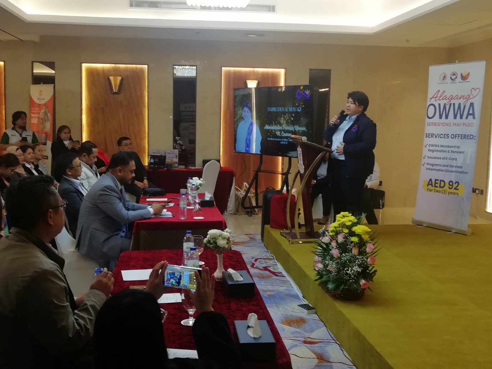 OWWA administrator Patricia Yvonne Caunan