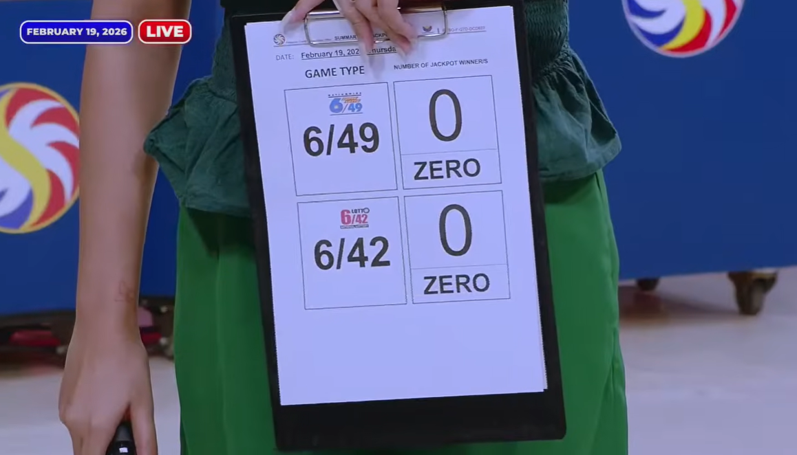 PCSO: No winners in major lotto draws on Feb. 19