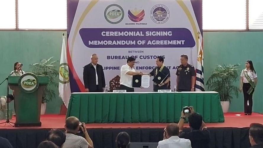 PDEA, BOC ink cooperation pact vs. illegal drug smuggling