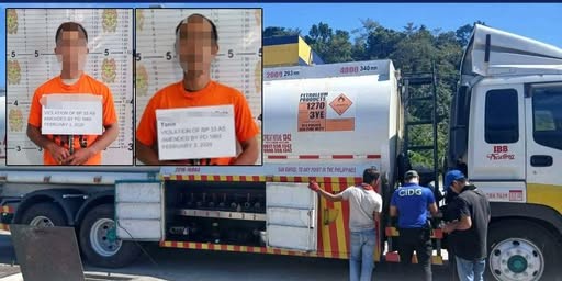 2 men caught illegally trading gasoline in Occidental Mindoro