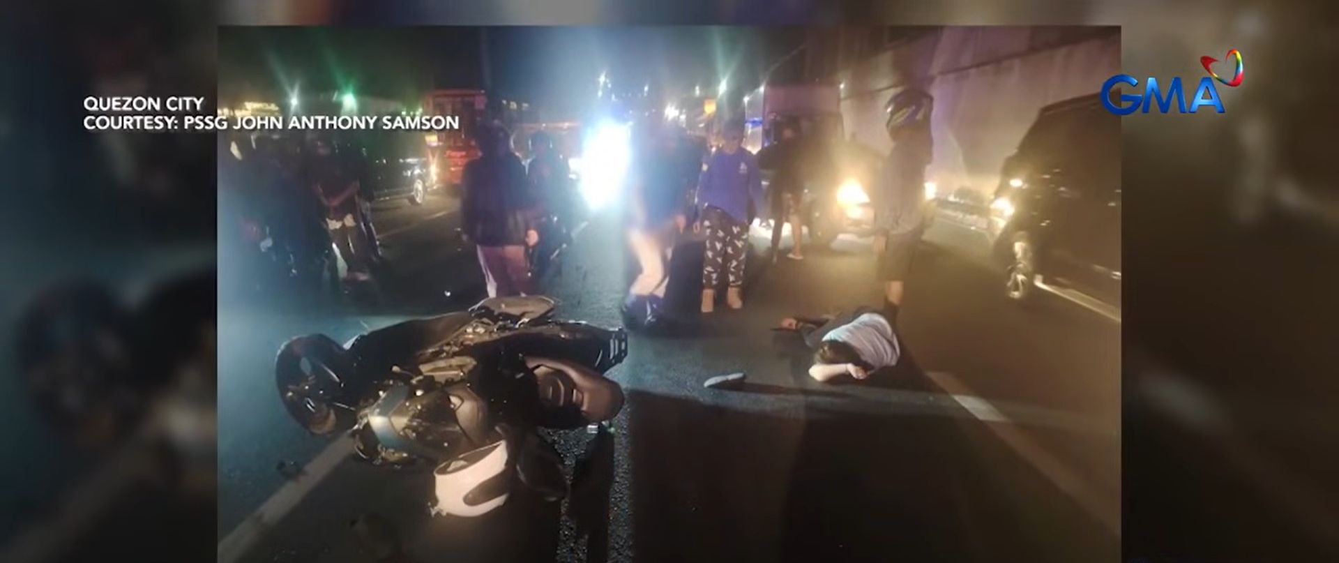 Rider at babaeng angkas, sugatan nang sumalpok ang motorsiklo sa UV Express
