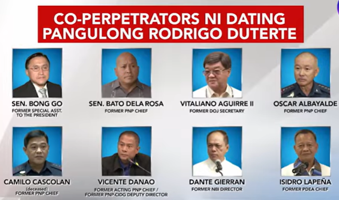 Up to ICC Prosecutor to seek arrest of Duterte"s alleged co-perpetrators --Conti