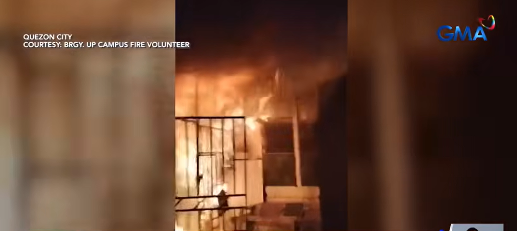 2 injured as fire hits Barangay UP Campus residential area