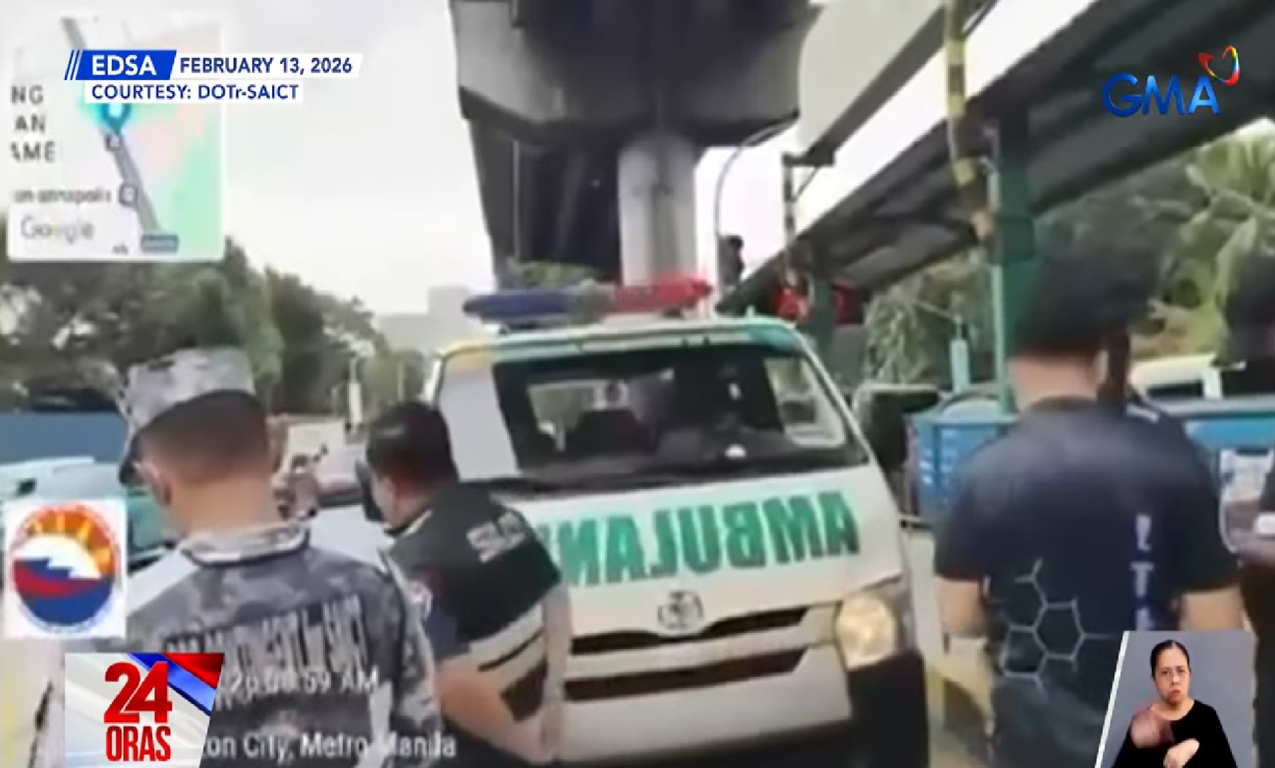 ‘Ambulansiyang’ dumaan sa EDSA busway, nabistong ‘di umano para sa pasyente