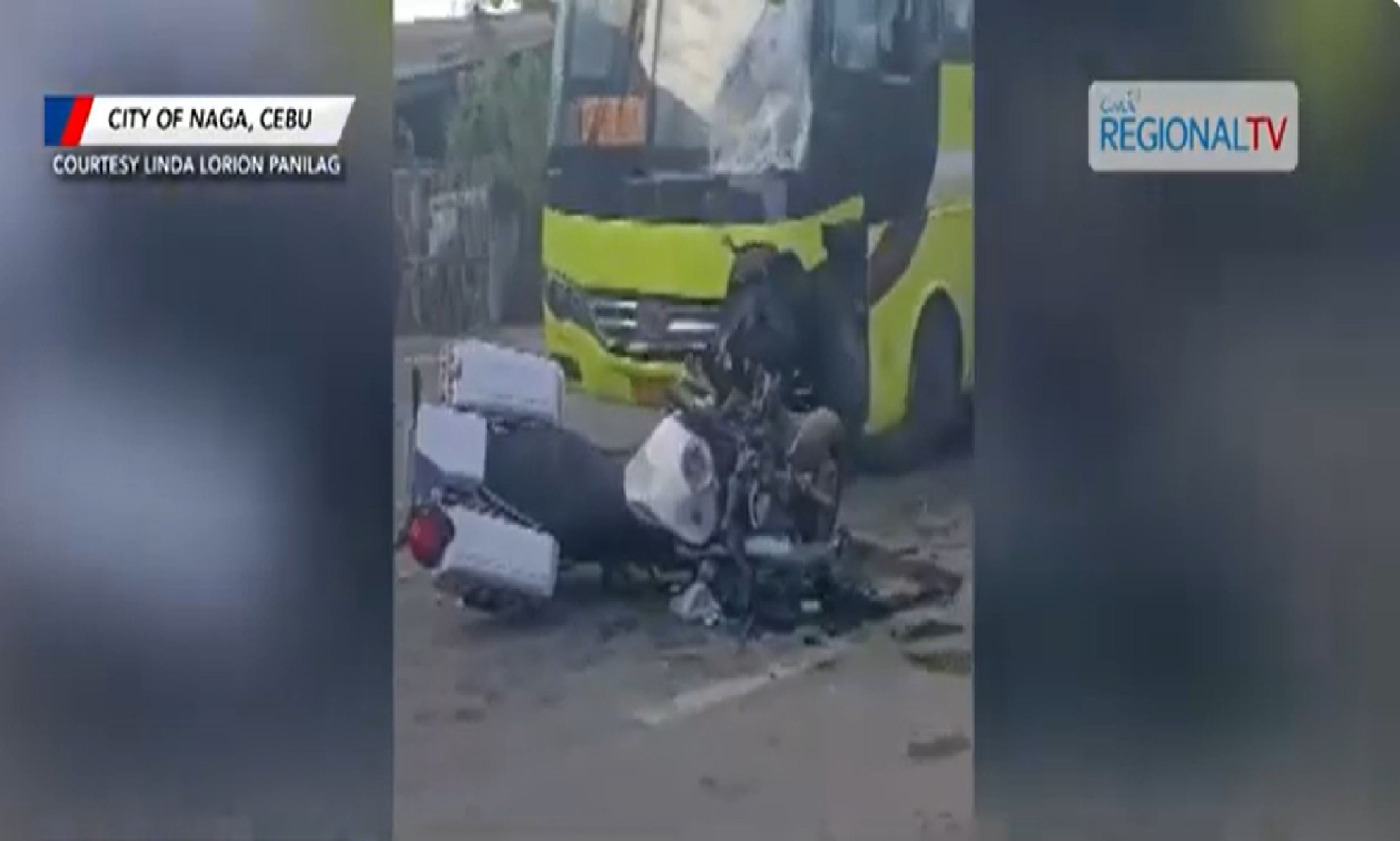 Pulis-HPG, nasawi nang mabangga ng bus sa Cebu