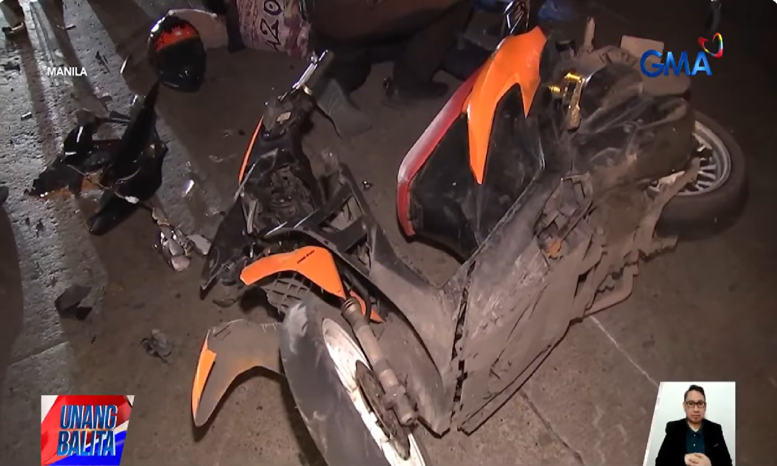 Rider at angkas, sugatan nang bumangga sa ambulansiya; 2 pasyente, tinamaan ng mga bubog