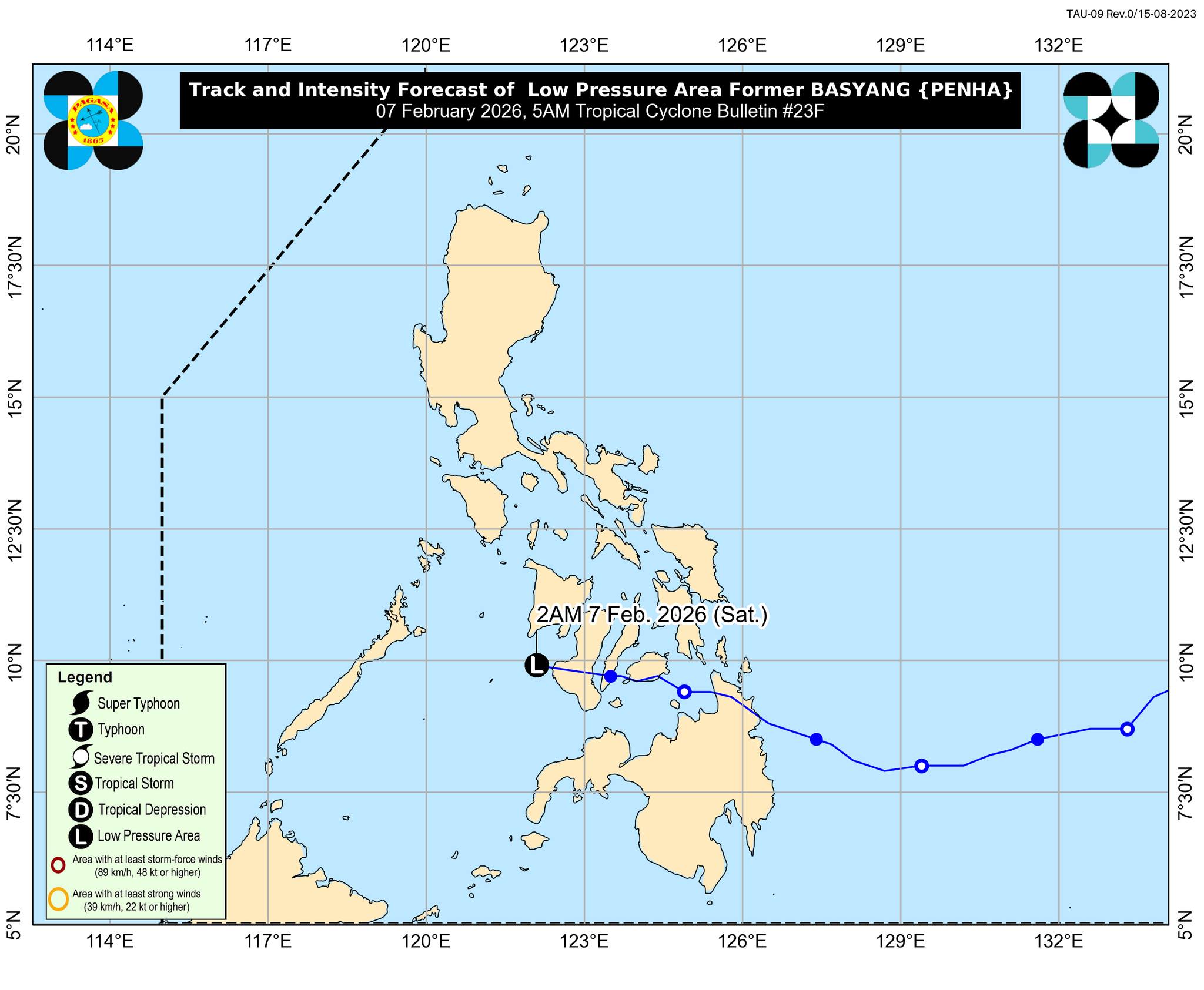 Basyang downgraded to low pressure area
