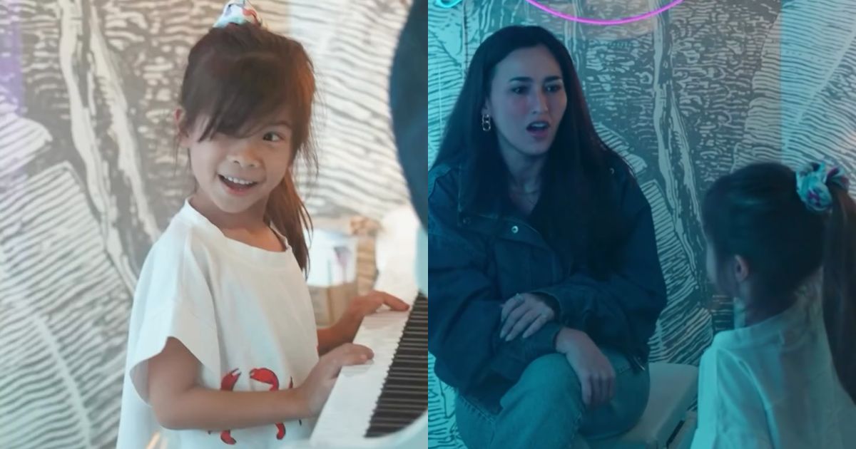 Anne Curtis' daughter Dahlia takes singing lessons for the first time