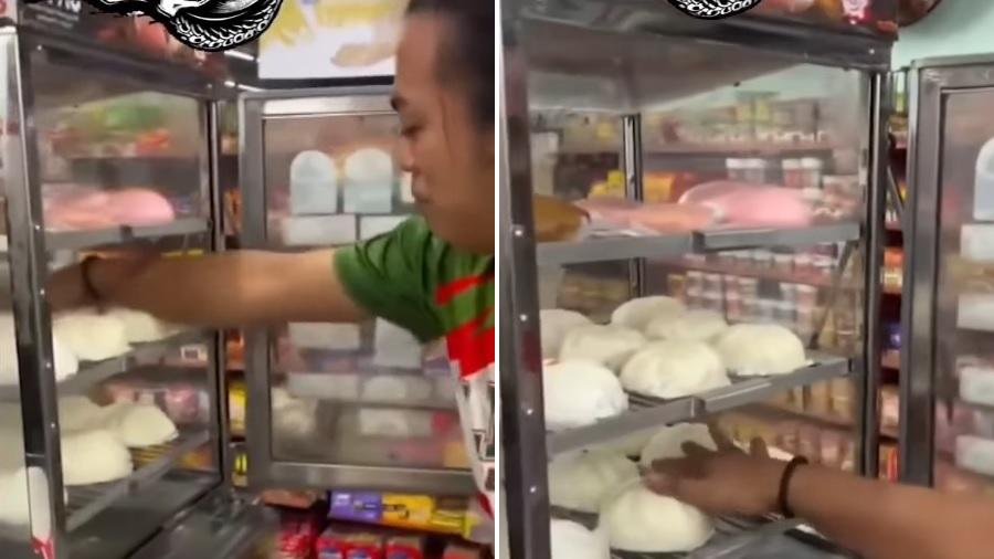 SK chair draws flak for touching convenience store food with bare hands