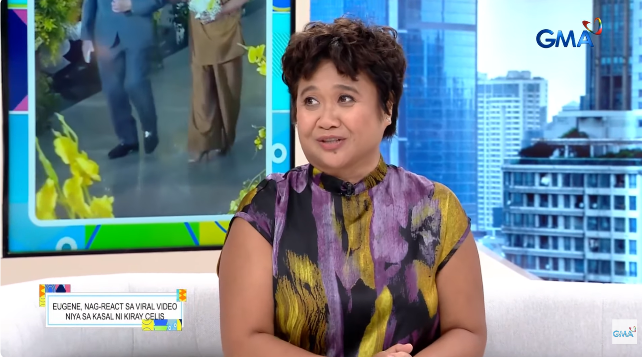 Eugene Domingo reacts to viral video from Kiray's wedding
